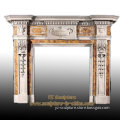 Stone Fireplace Mantel Marble Sculpture (FPS-G020)